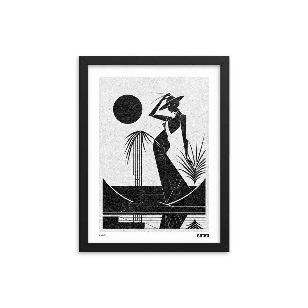 la vie 01 — framed art print · t.mpo