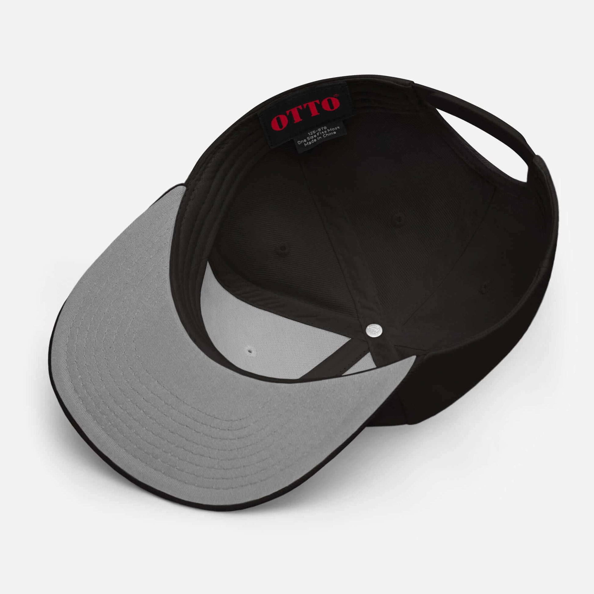 Snapback Hat with Embroidery - time is never time at all