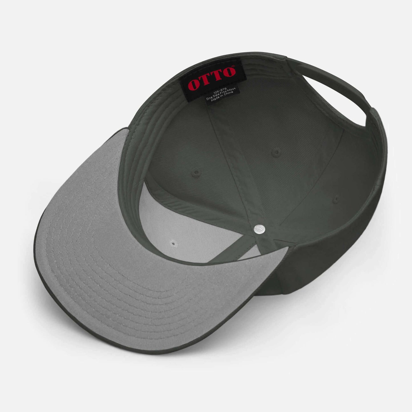 Snapback Hat with Embroidery - time is never time at all