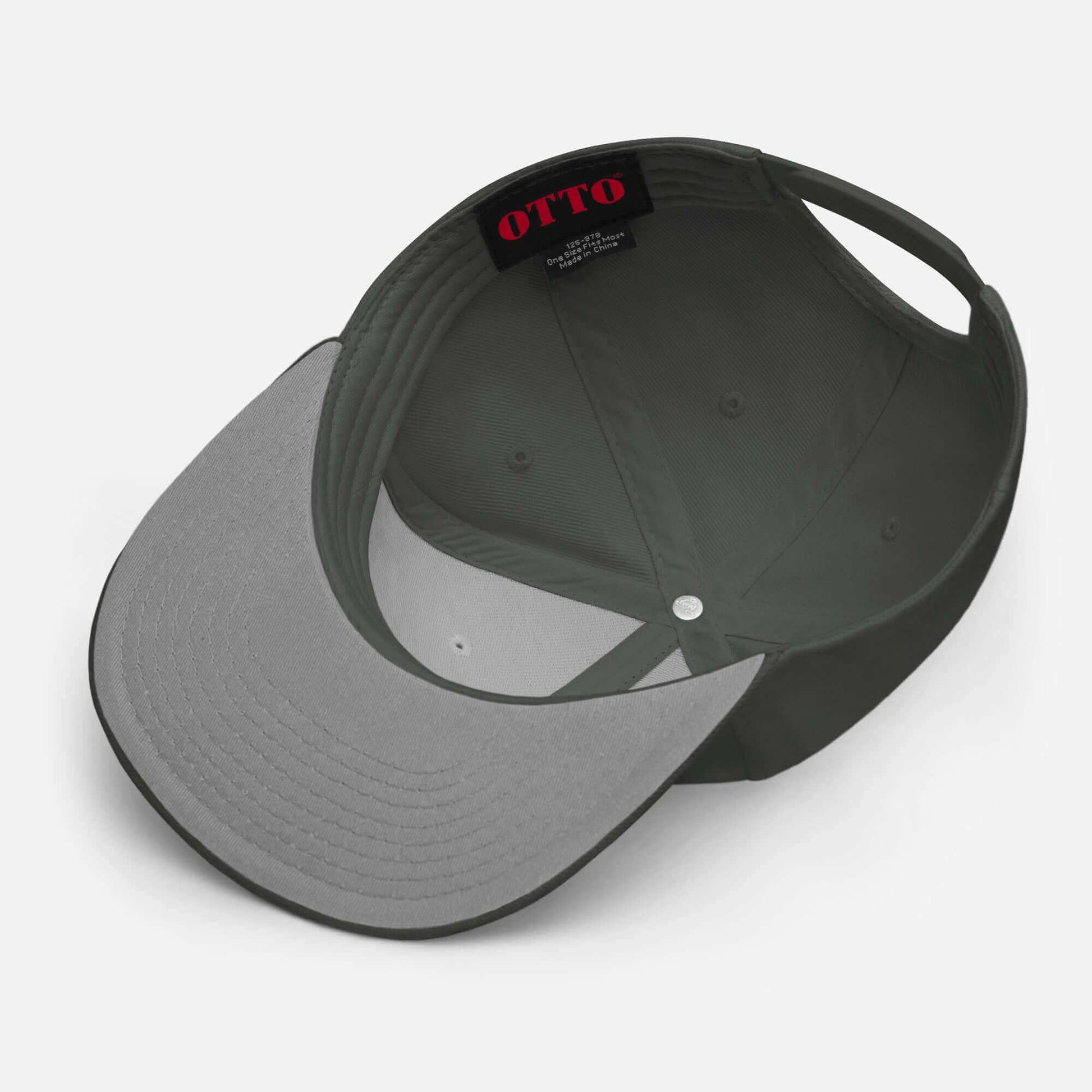 Snapback Hat with Embroidery - time is never time at all