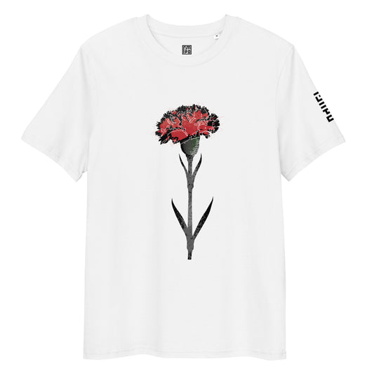 50-25 cravo, front — organic cotton unisex t-shirt · t.mpo